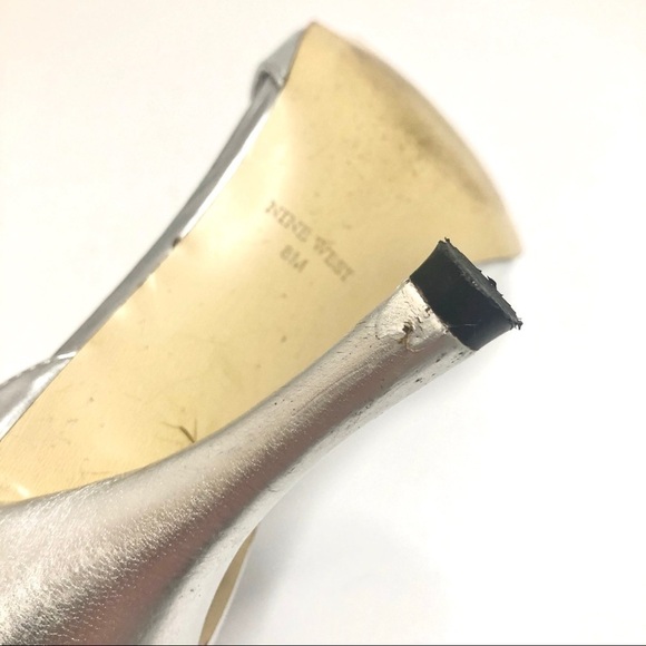 NINE West silver sandals - Picture 6 of 7